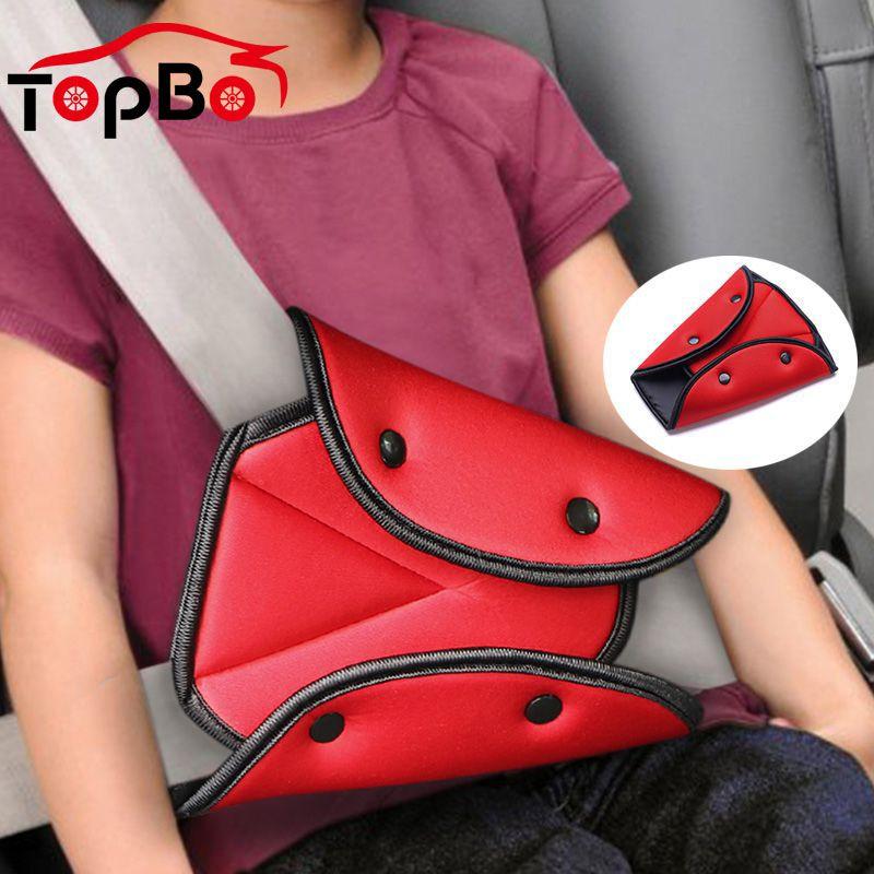 Xe Ô Tô Tự Động Ghế An Toàn Dây Da Miếng Lót Cho Bé Con Sản Phẩm Dây Đai Điều Chỉnh Giá Đỡ Tam Giác An Toàn Dây Đai Lót Kẹp dành Cho Trẻ Em