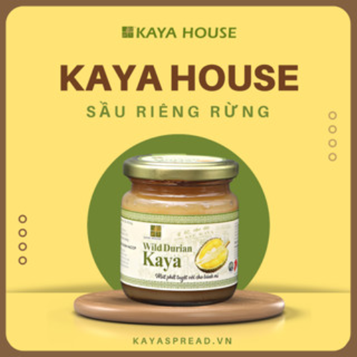 Mứt Kaya Singapore Sầu riêng hũ 225g - Kaya House - Ăn kèm với Sandwich, làm nguyên liệu nấu ăn