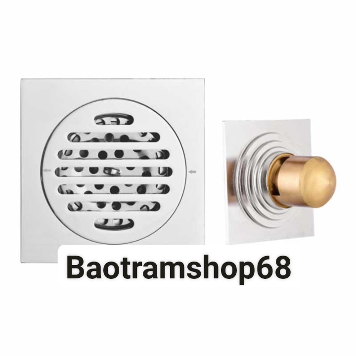 Phễu thoát sàn đúc dày nặng bằng đồng cao cấp Hố ga SIÊU THOÁT NƯỚC lắp vừa phi 60 và 90