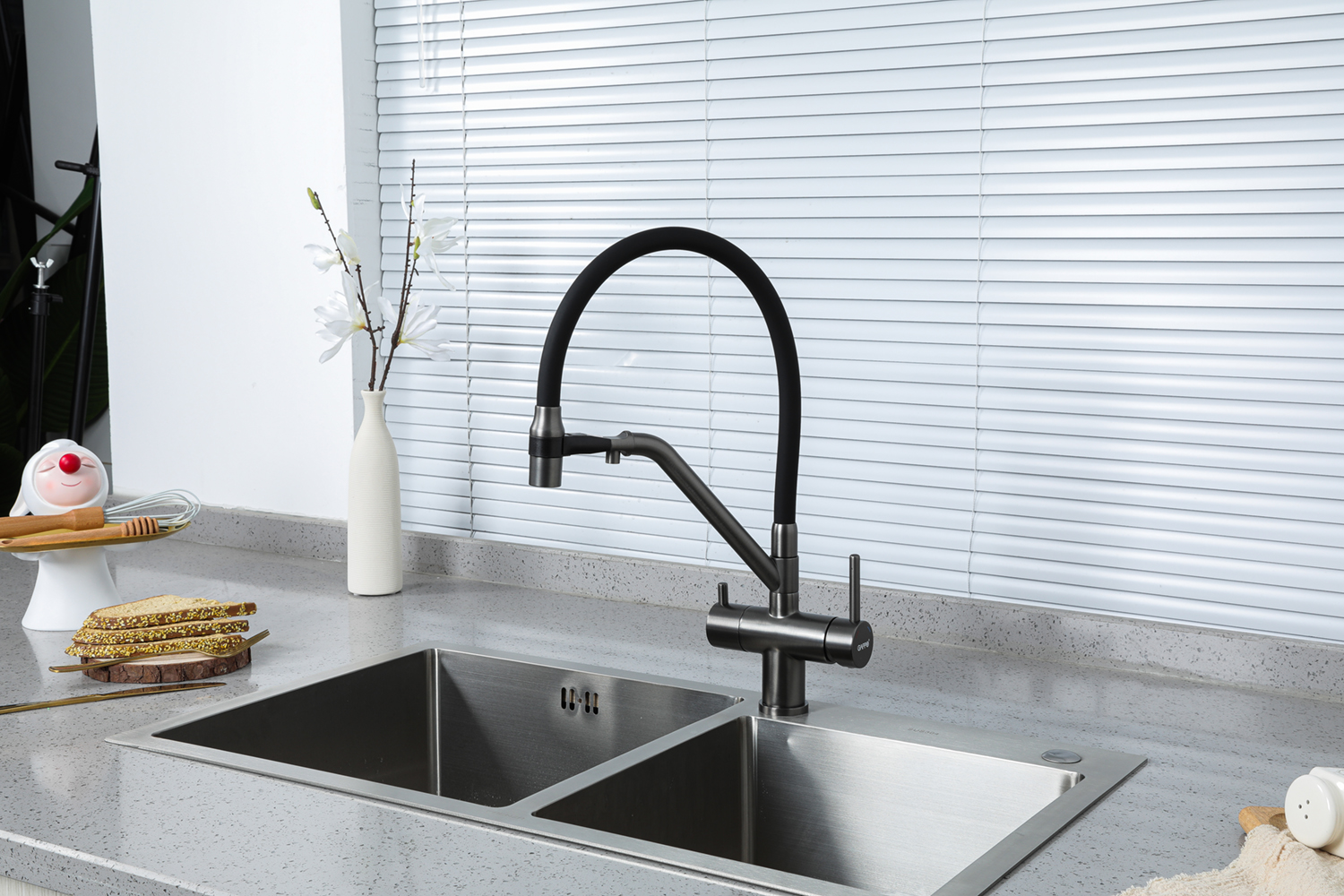 VÒI BẾP 3 ĐƯỜNG NƯỚC NGA CAO CẤP GAPPO G4398-89