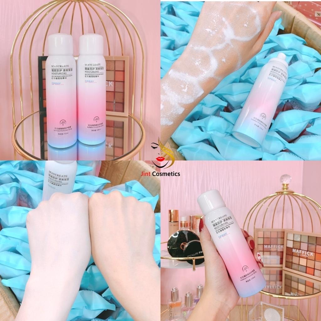 Dụng cụ  trang điểm làm đẹp sức khỏe _ Xịt chống nắng , chống tia UV chai 150ml , bảo vệ cho cả mặt và toàn thân , giữ ẩm da ,chống thấm nước ,không nhờn ,bết dính không tắc nghẽn lỗ chân lông ,phù hợp với mọi loại da
