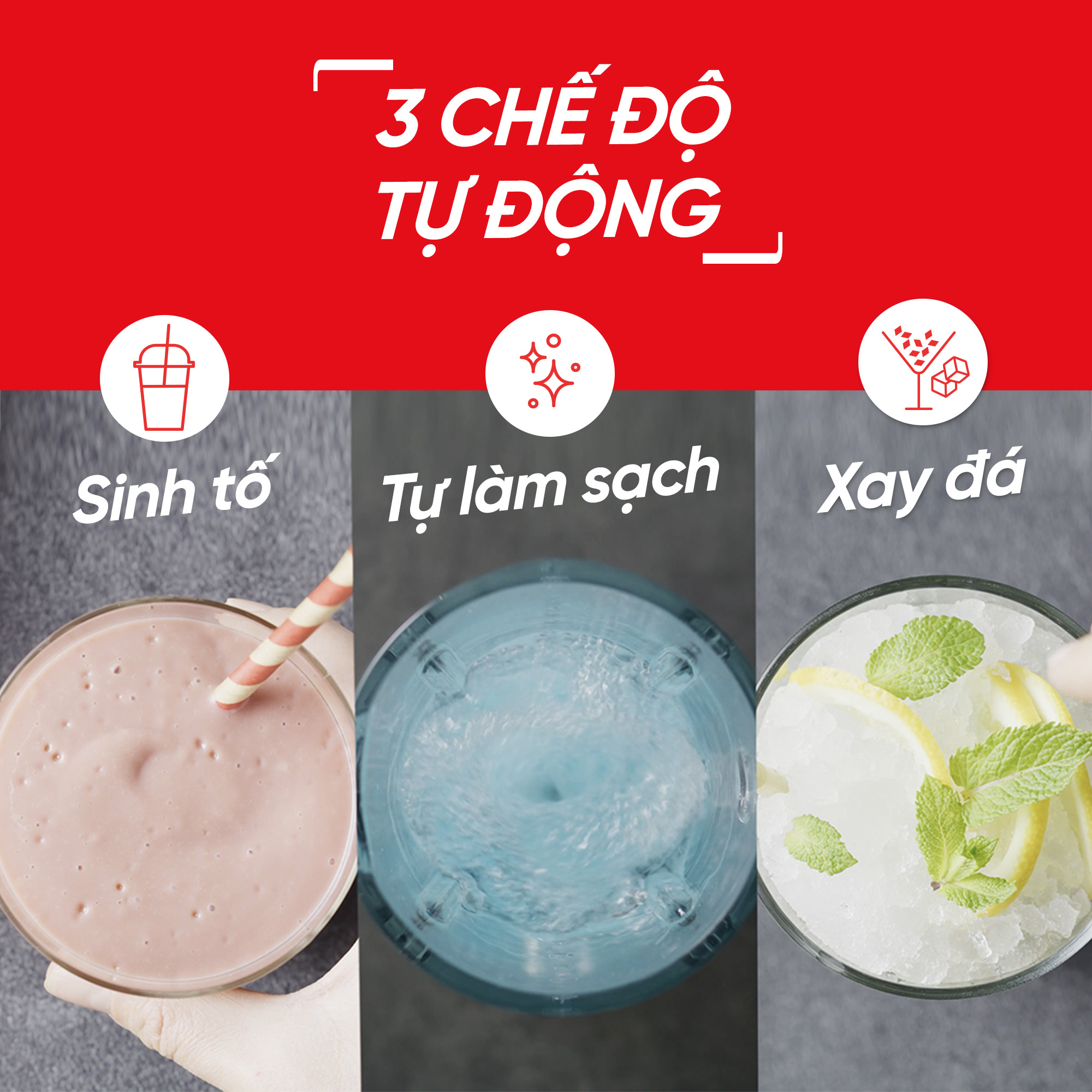 Máy xay sinh tố Tefal PerfectMix BL871D31 - Hàng chính hãng