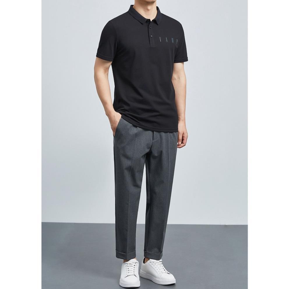 Áo polo, áo thun nam THÊU CHỮ cổ bẻ ngắn tay vải CVC cá sấu full size K12-TSSTORE95