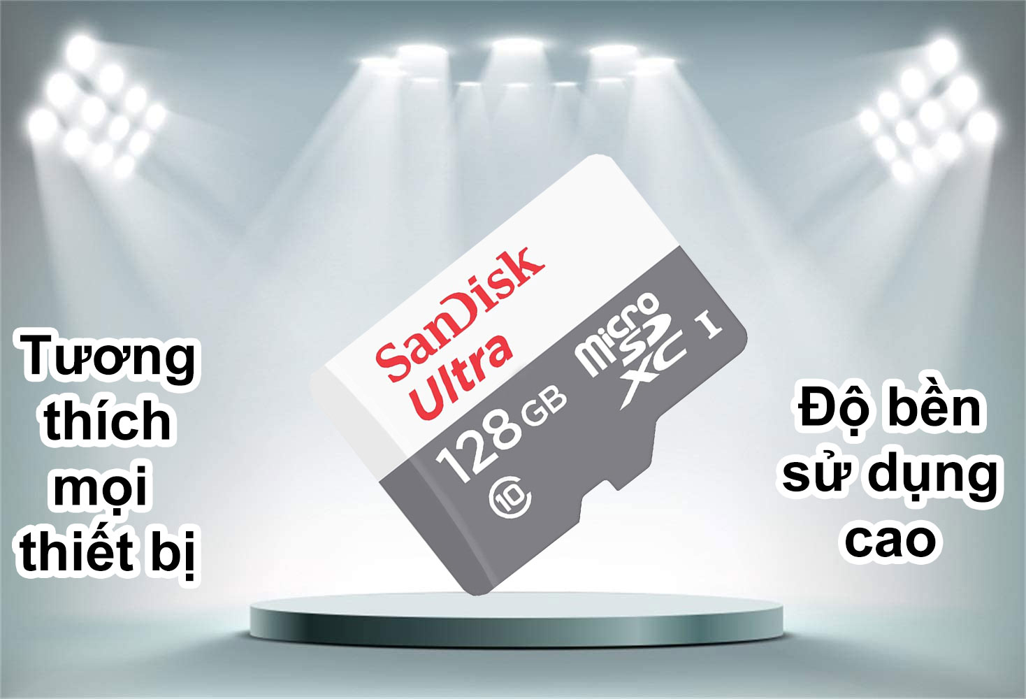 Thẻ Nhớ Micro SDXC SanDisk UHS-1 128GB Class 10 100MB/s - Hàng Chính Hãng