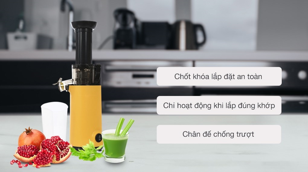 Máy Ép Chậm Hoa Quả Trái Cây JL-01 - Màu Ngẫu Nhiên - Hàng Chính Hãng