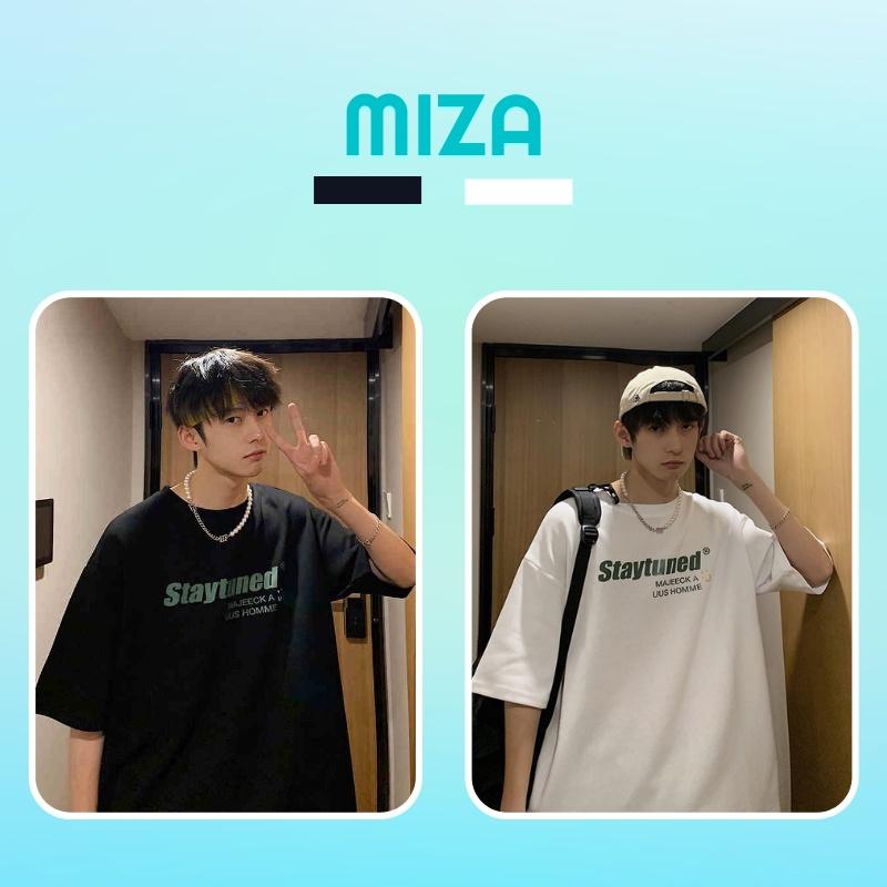 Áo thun unisex form rộng nữ nam phông unisex cổ tròn cotton oversize giá rẻ in hình ulzzang freesize STAYTUNED
