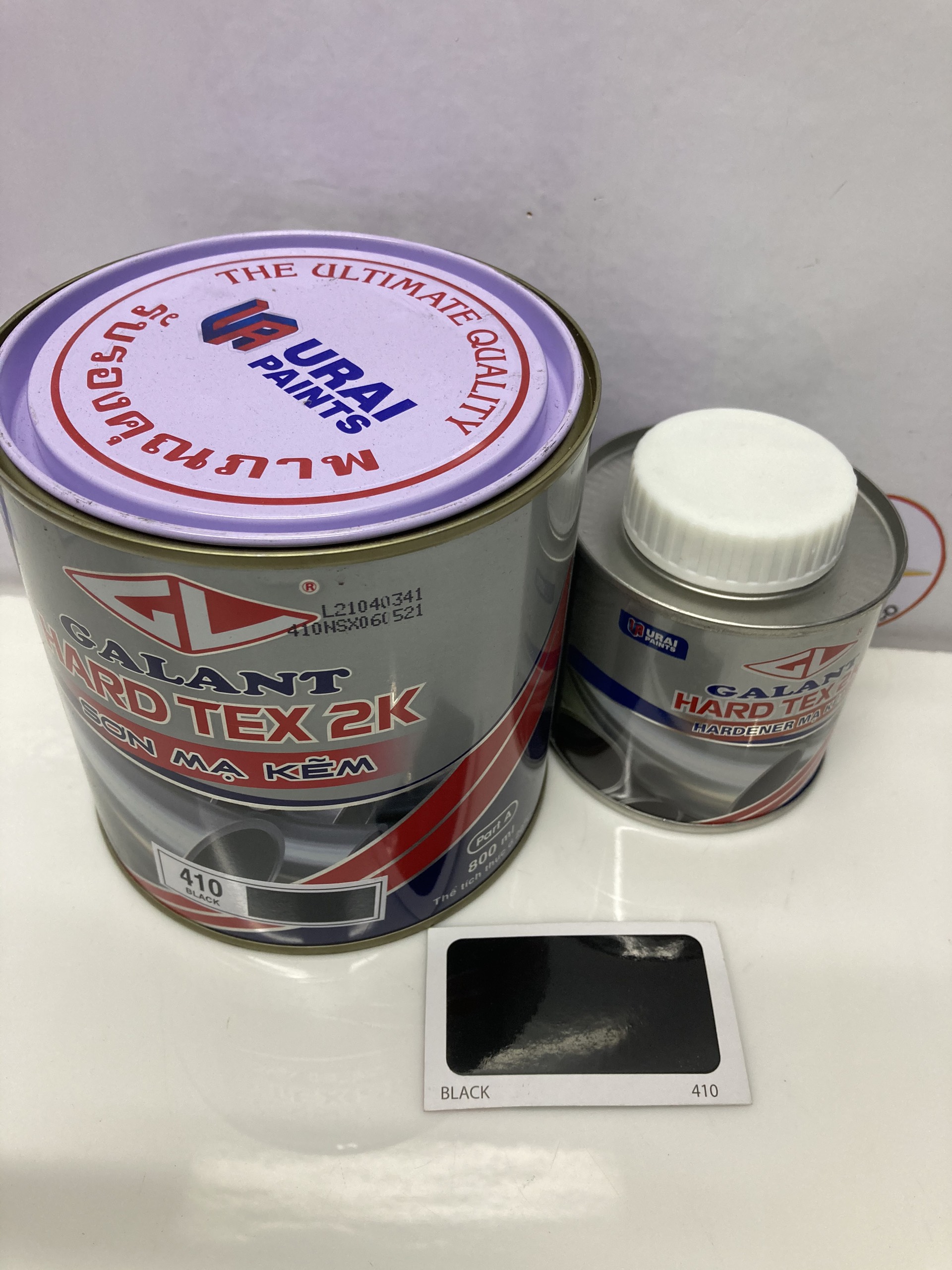 Sơn sắt kẽm Galant Hard tex 2k màu đen 410