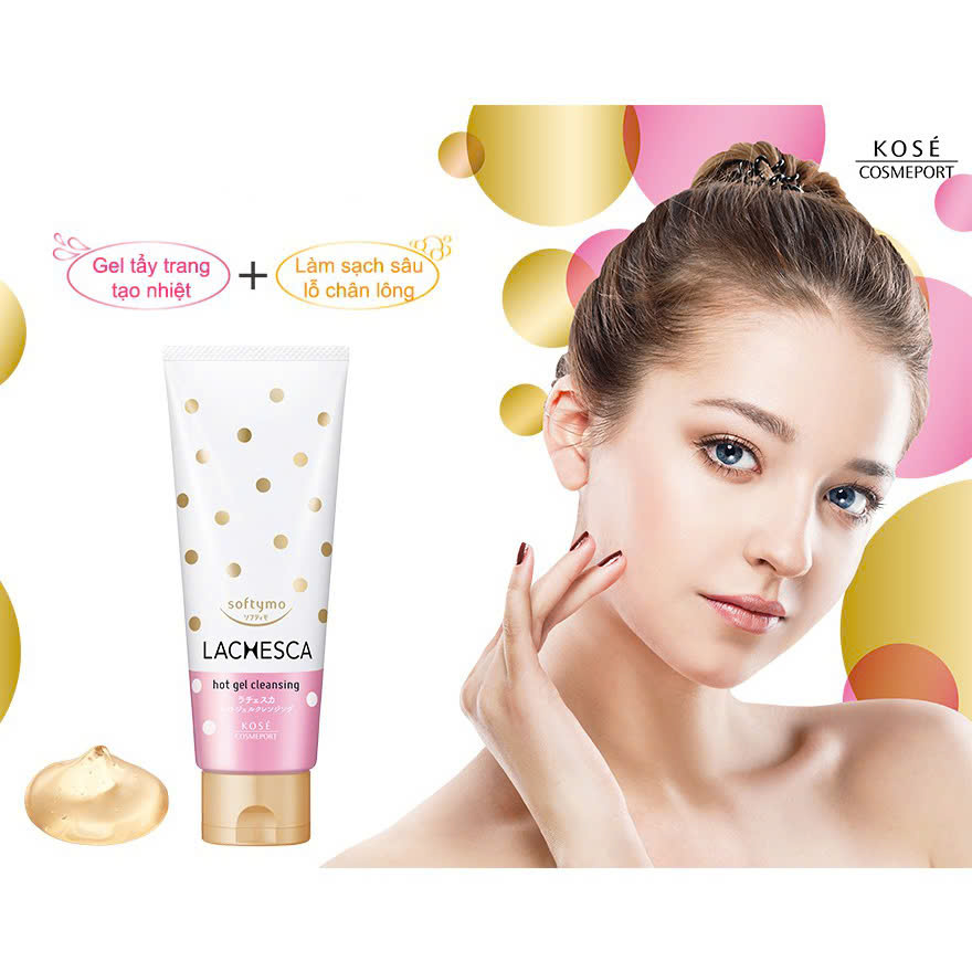 Gel Tẩy Trang Nóng Làm Sạch Và Dưỡng Ẩm Da Kose Softymo Lachesca Hot Gel Cleansing (200G)