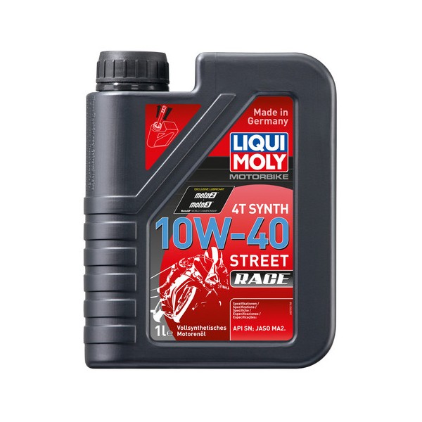 Dầu nhớt tổng hợp dành cho xe côn Liqui Moly Synth Street Race10W40 