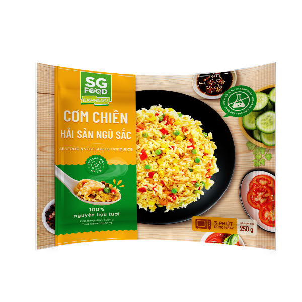 - Cơm Chiên Hải Sản Ngũ Sắc SG Food Túi 250g