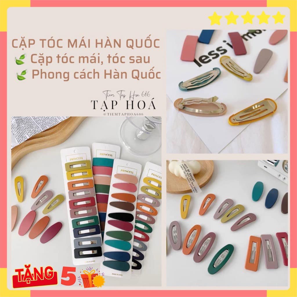 SET 20 KẸP TÓC GẬP GÙ NHIỀU MÀU CÁ TÍNH CHO MẸ VÀ BÉ