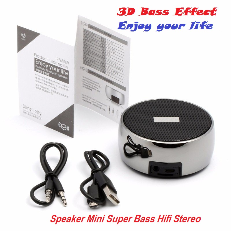 Loa Bluetooth nhỏ gọn âm thanh cực hay Supper Bass , vỏ kim loại nguyên khối nhỏ gọn sang trọng dễ dàng mang khi di chuyển BS01- Hàng nhập khẩu