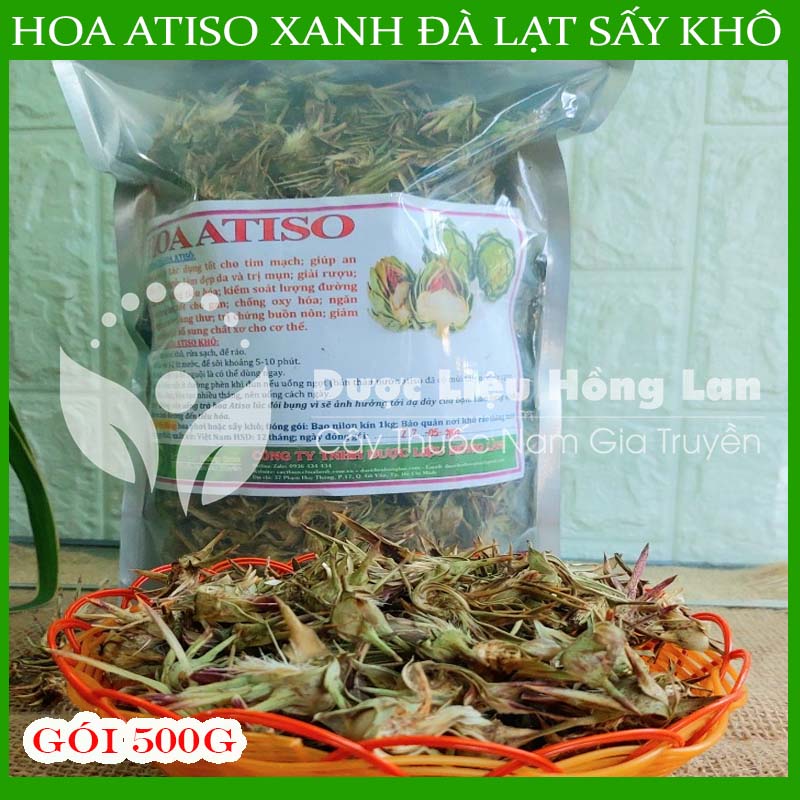 500g HOA ATISO xanh Đà Lạt sấy khô nguyên chất loại 1