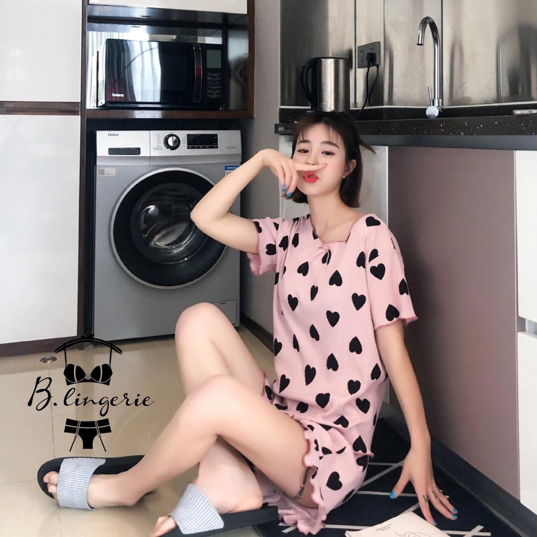 Đồ Bộ Ngủ Trái Tim - B.Lingerie
