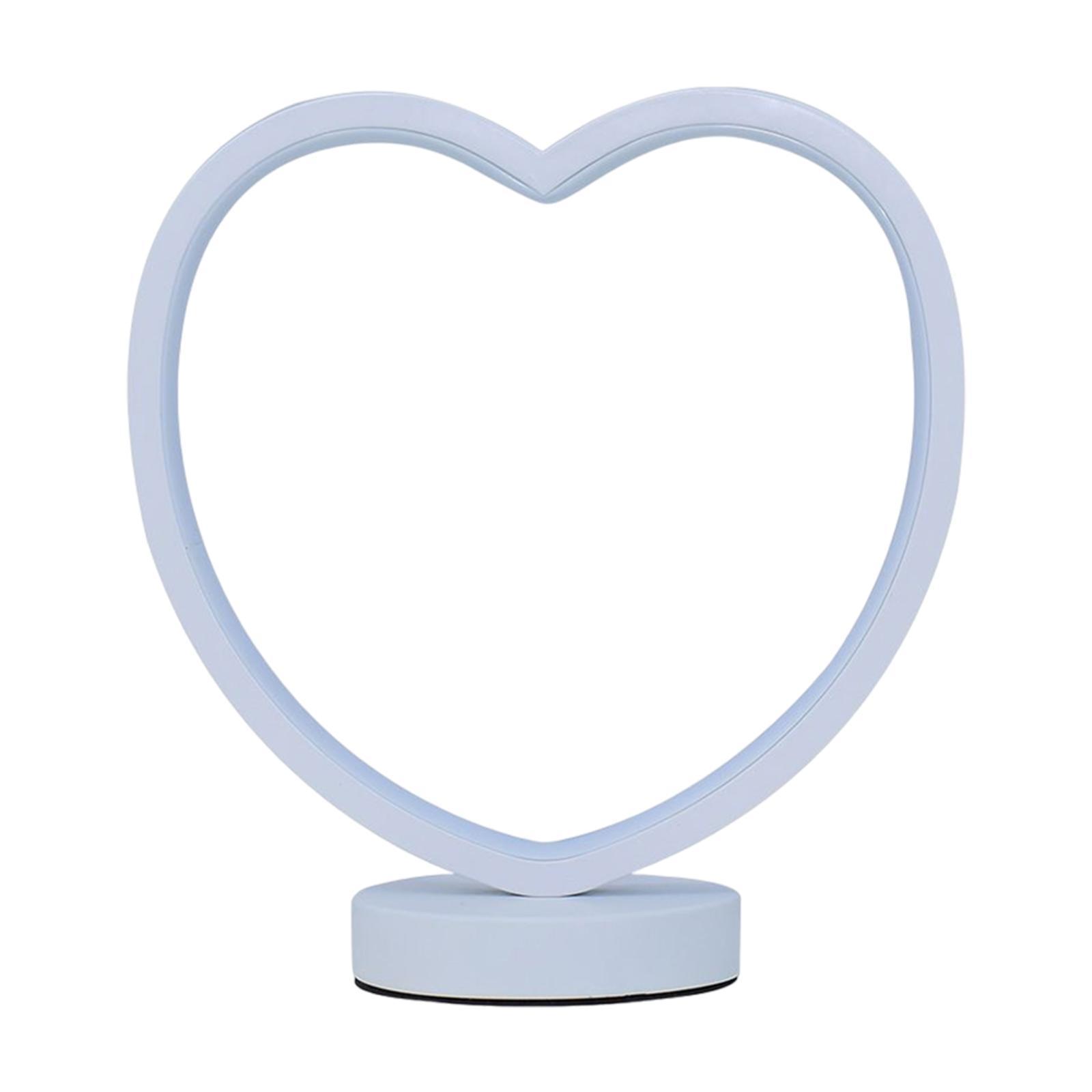 Modern LED Heart Table Lamp Desk Lamp Night Lamp for Hotel Bedroom Decor