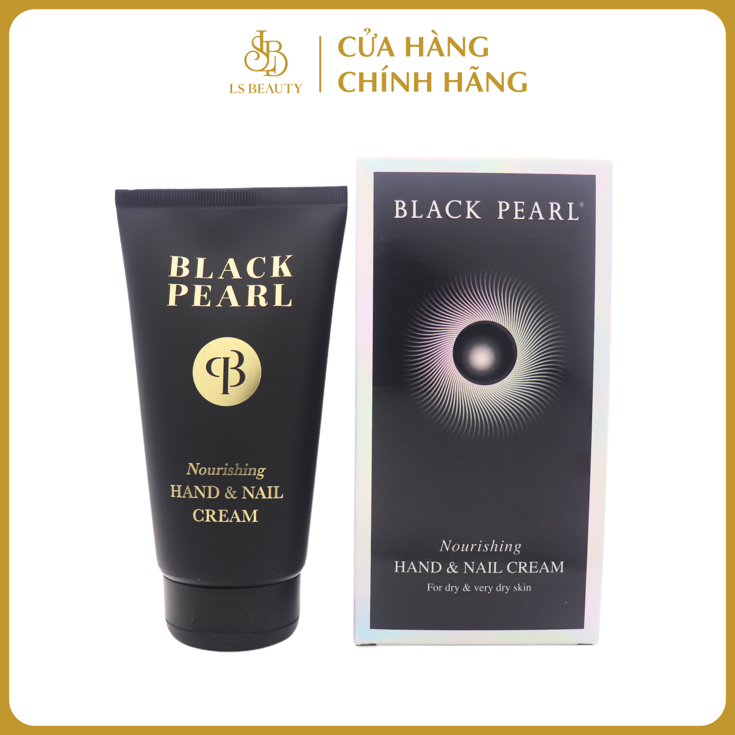 Kem dưỡng da tay và móng Black Pearl Nourishing Hand &amp; Nail Cream - Có Nguồn Gốc Từ Biển Chết  - Giúp Cho Làn Da Mềm Mại, Mịn Màng (150ml)
