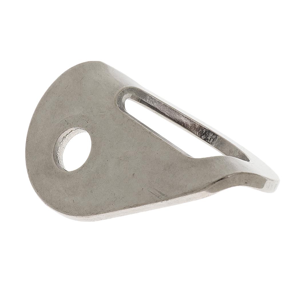 30KN Steel Mountaineering Rock Climbing Anchor Bolt Hanger Plate Silver