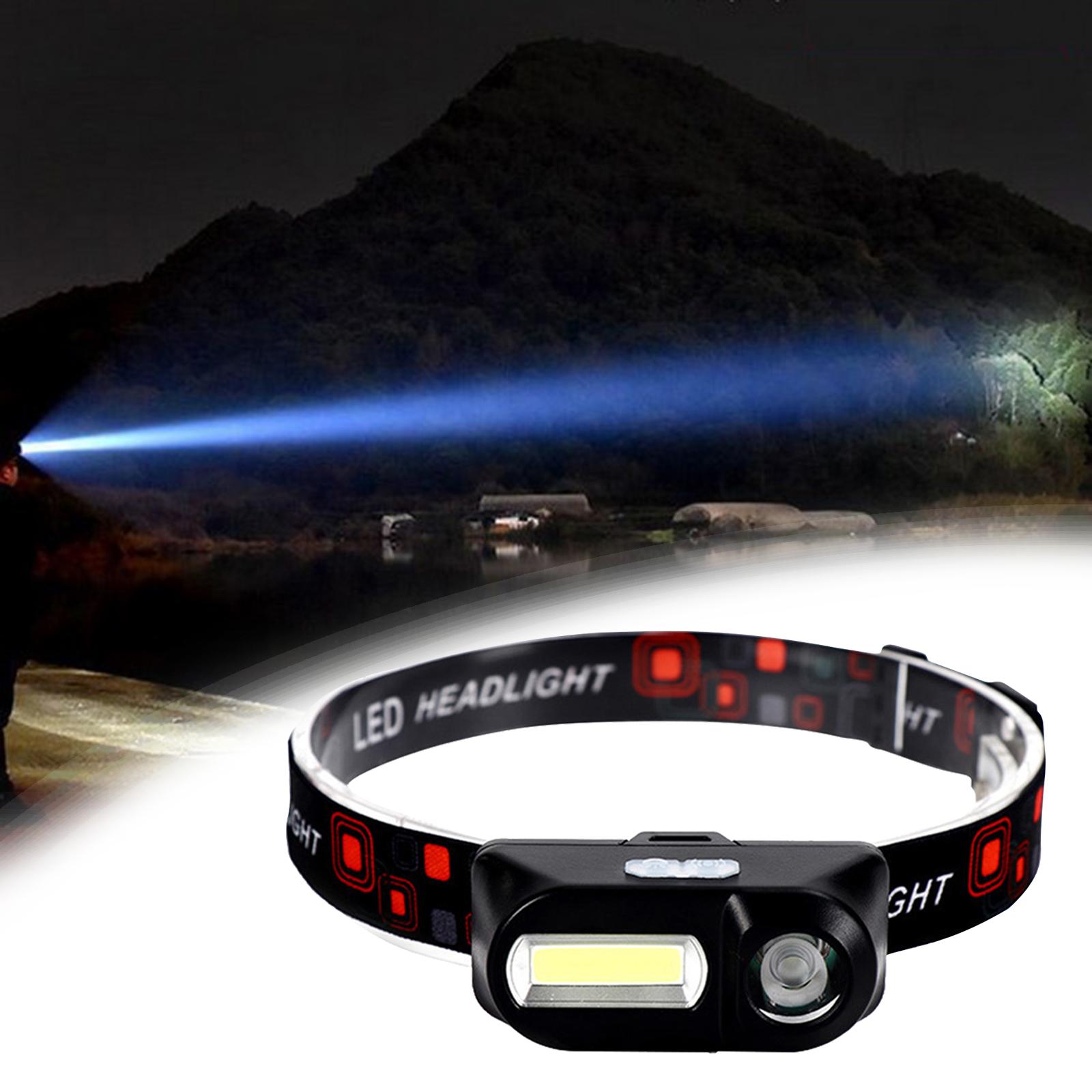 LED Outdoor Headlight Waterproof 6 Modes Outage Fishing Head Torch Headlamp