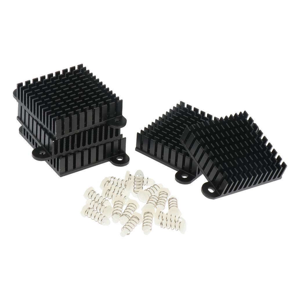 5pc Aluminum Heatsink Amplifier Heat Sink CPU Cooler Fin Module 35x35x10mm