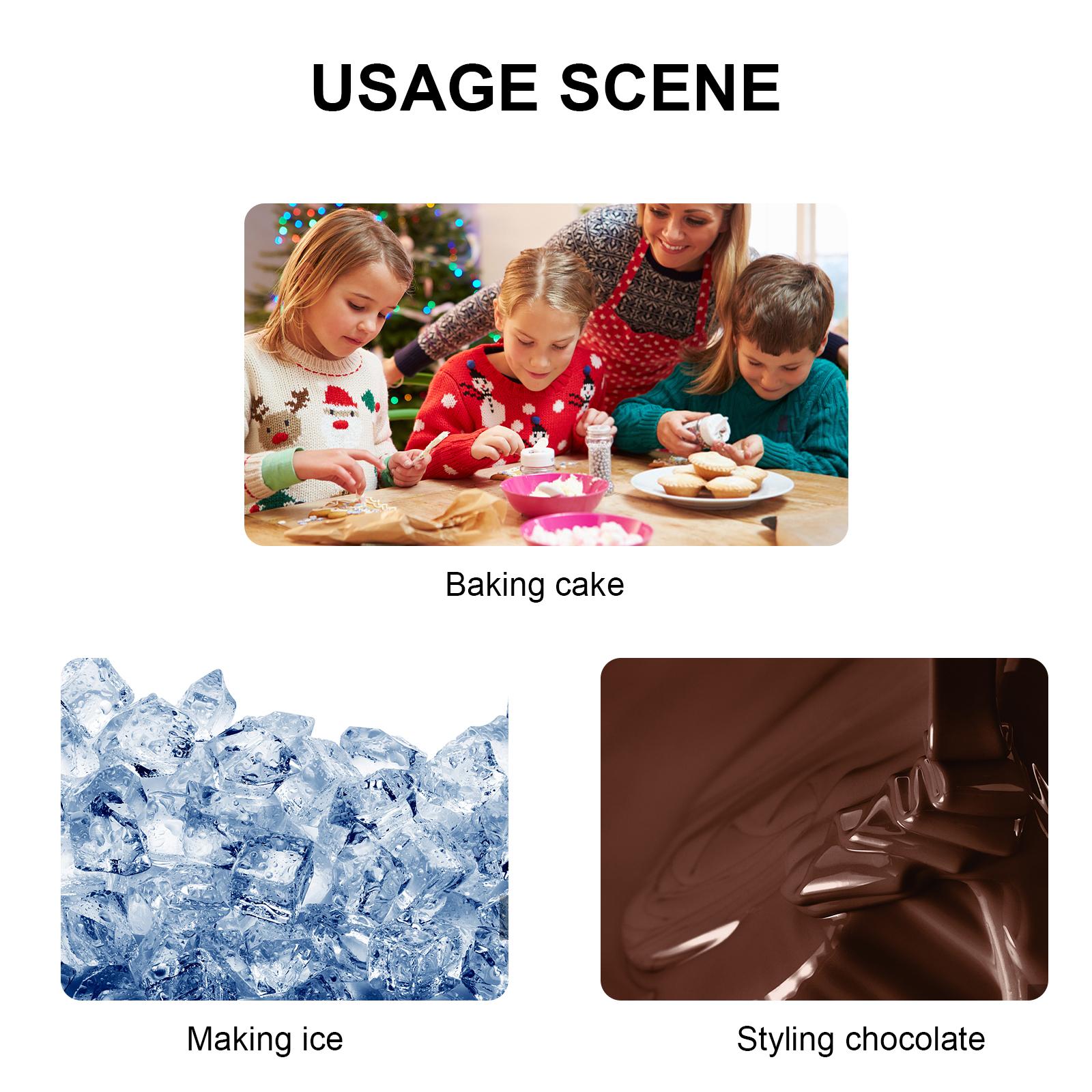 Khuôn chủ đề Giáng sinh, làm bằng silicone, không độc hại và an toàn, mềm và dẻo