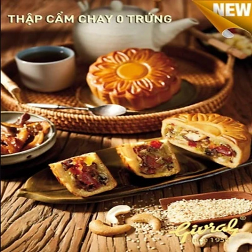 Bánh Trung Thu Givral Thập Cẩm Chay 0 Trứng (200gr)