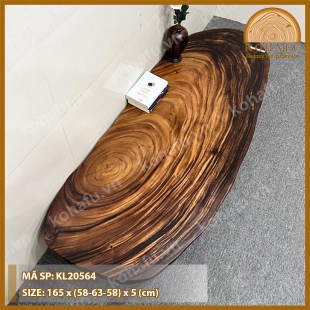 Bàn Sofa/ Bàn Trà Ngồi Bệt Gỗ Me Tây Nguyên Tấm - Kiểu Dáng Độc Đáo