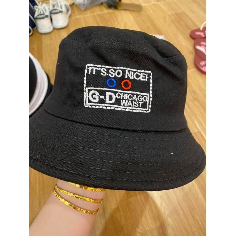 Mũ BucketNón Bucket Tròn Vành D-G Phong Cách Hàn Quốc Unisex Ulzzang KUN