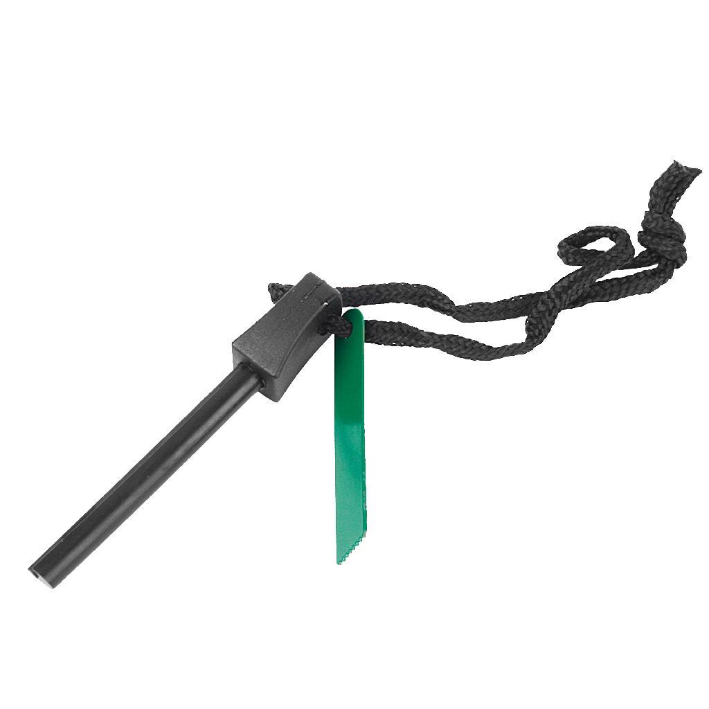 Magnesium Rod Fire Flint Spark Fire Starter with Iron Scraper Emergency Survival Kit