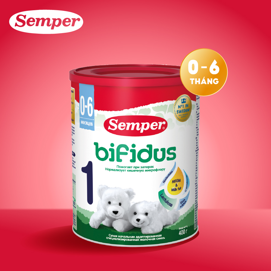 Sữa bột công thức Semper Bifidus số 1 400g