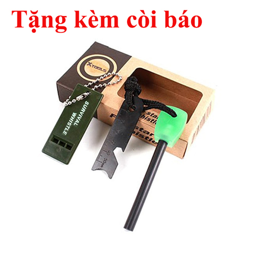 Bộ đánh lửa sinh tồn mini cho những chuyến dã ngoại (tặng kèm còi chuyên dụng)