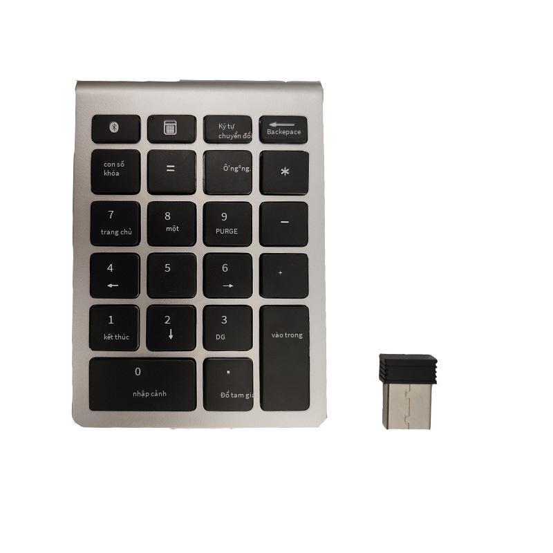 Khuyến mại 22 phím Bluetooth không dây 2.4G kỹ thuật số bàn phím máy tính xách tay bàn phím máy tính văn phòng không dây bàn phím kỹ thuật số di động