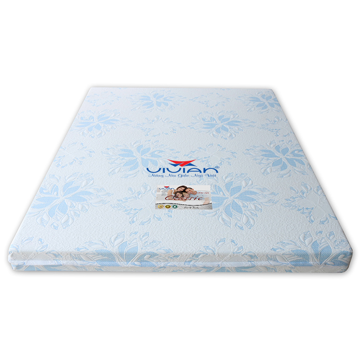 Nệm Cao Su CLASSIC Vivian (1.4 X 2.0)  - Vải Gấm Damask Cao Cấp Không Chần