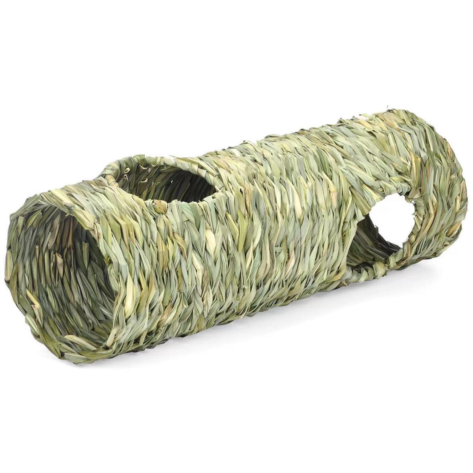 Hamster Grass Tunnel Toy Interactive Toy with Ball for Hamster Pocket Pets