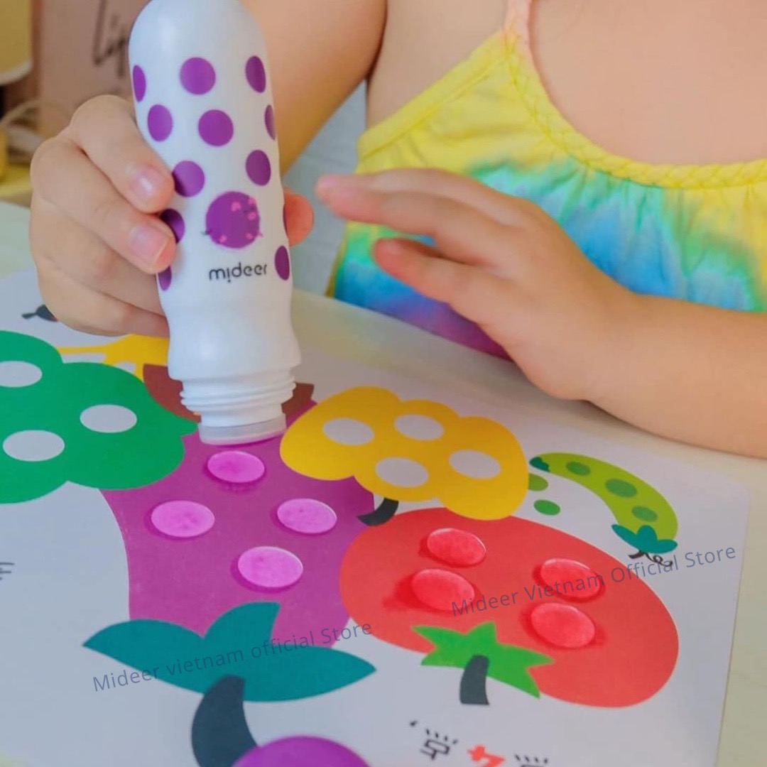 Bút chấm màu Dot cho bé Mideer Magic Dot Marker, Bút dạ nước cho bé 2,3,4,5 tuổi