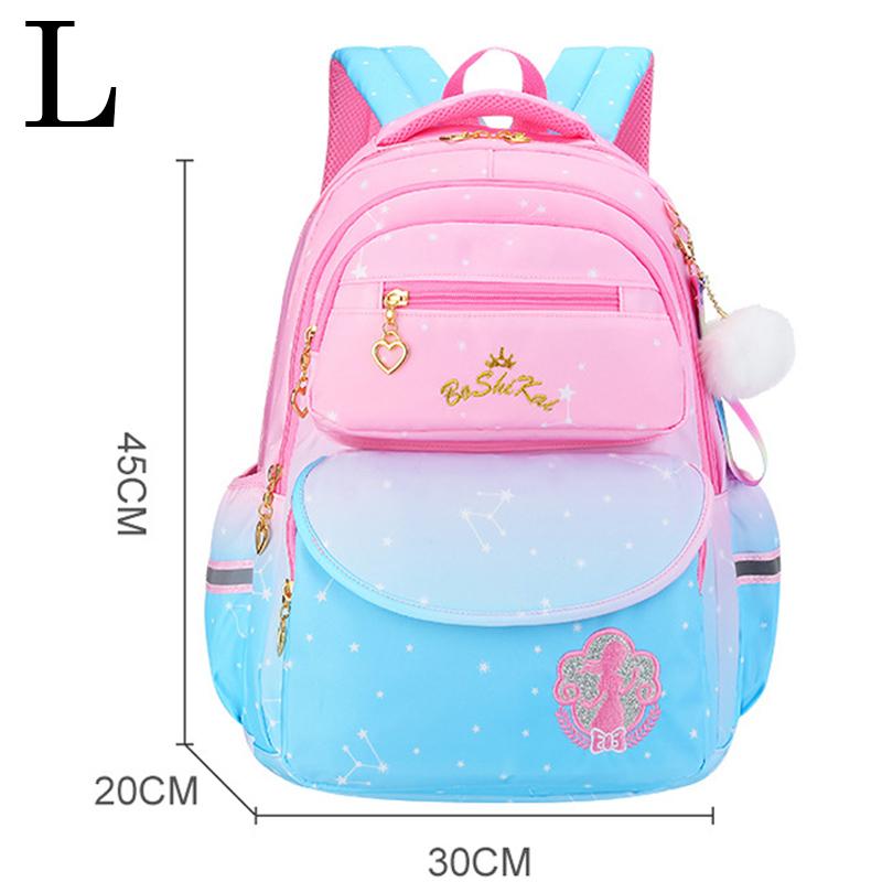 Cô Gái Học Túi Hồng Tím In Gradient Ba Lô Trẻ Em 1-3-4-6 Cấp Sinh Đựng Dễ Thương Trẻ Em của Schoolbag Chống Nước Ba Lô