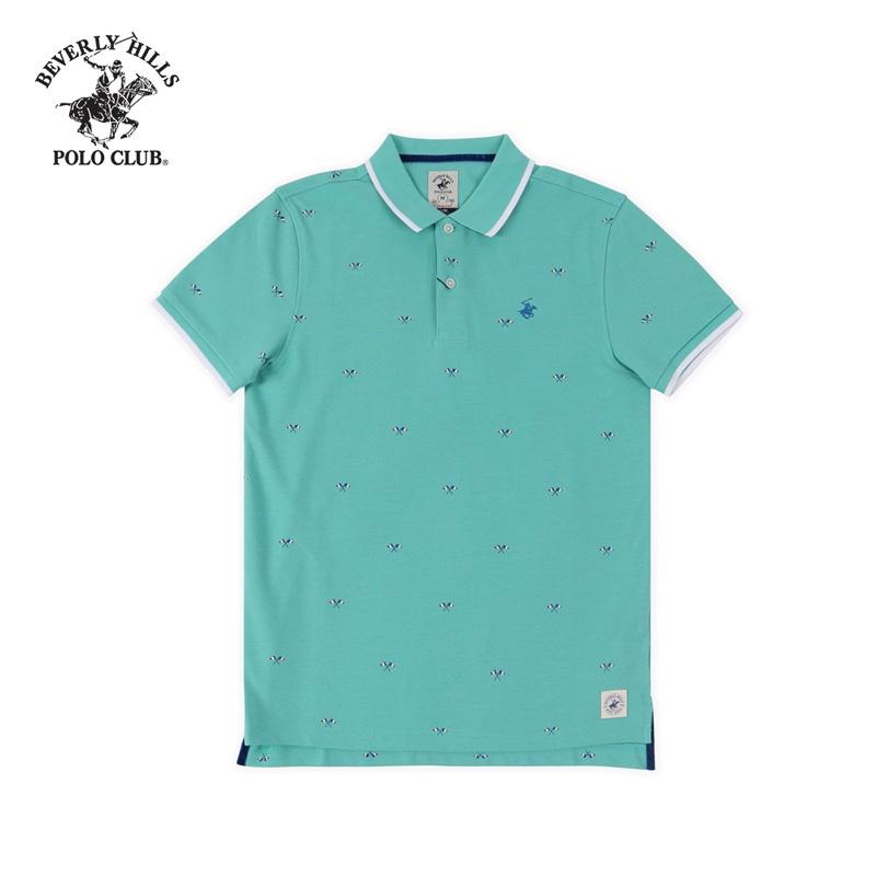 Áo polo Ngắn tay Nam Beverly Hills Polo Club Slimfit Xanh bạc hà MG- PMSSS20TL087