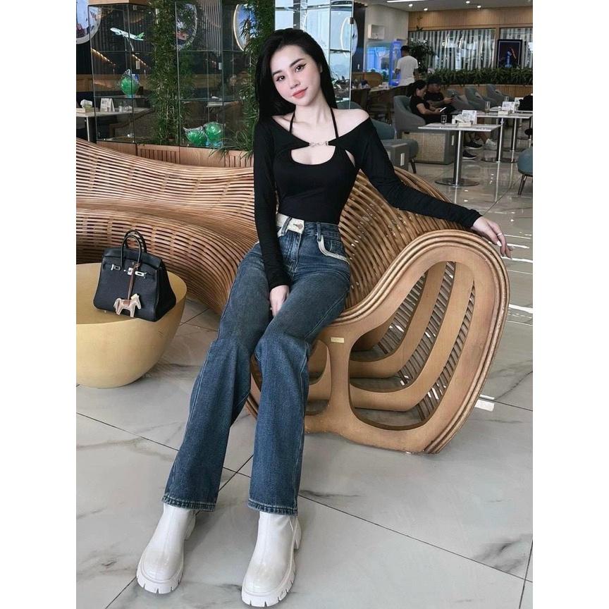 ÁO KHOEN DÀI CỔ TRÒN KIỂU TAY DÀI VỪA SANG TRỌNG VỪA SEXY CỰC IU LUN CÁC NÀNG