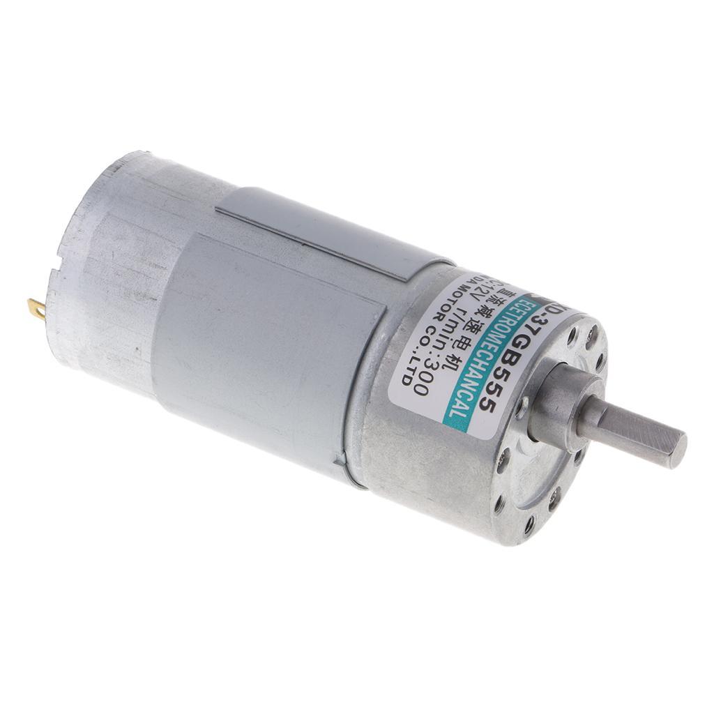 XD-37GB555 DC12V 15W 300RPM Micro Gear Motor High Adjustable Speed