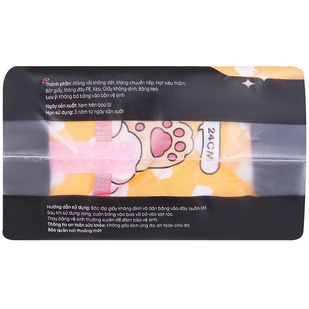 Băng Vệ Sinh Kotex Mini Meow Siêu Mềm 8 Miếng - 24 Cm