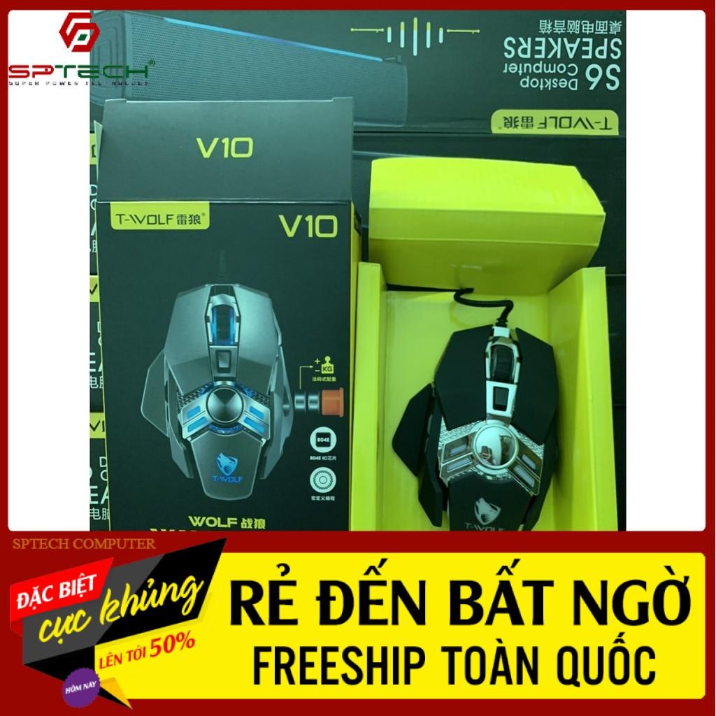 Chuột Gaming Dây T-Wolf V10 - Hàng Chính Hãng