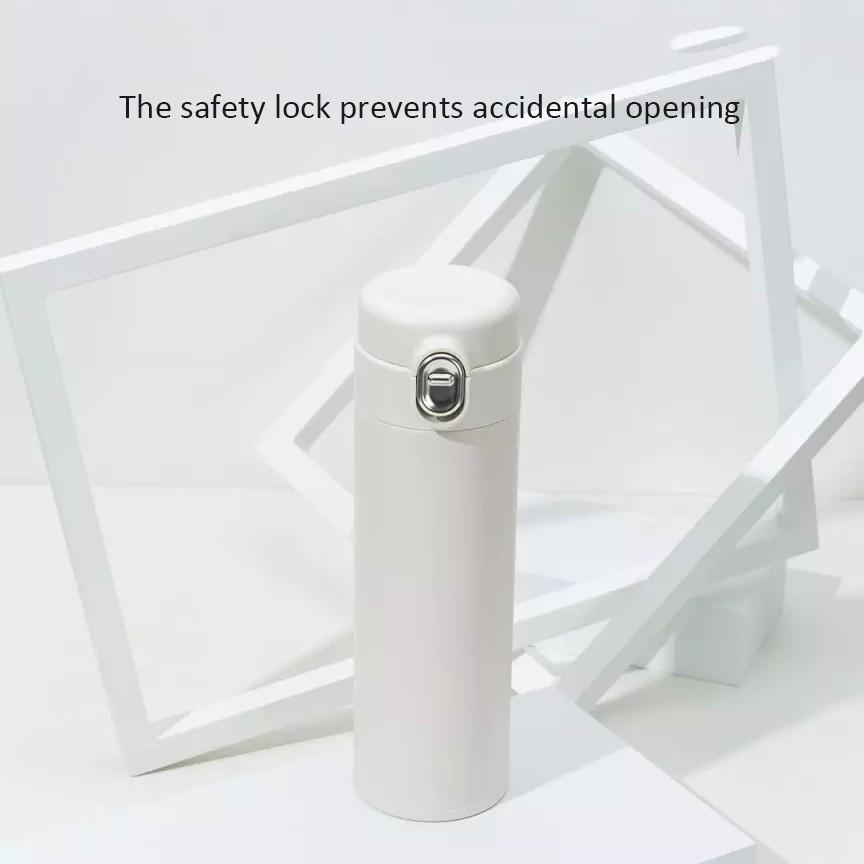 Bình Nước Giữ Nhiệt Xiaomi Bằng Thép Không Gỉ Dung Tích Lớn Nhấn Mở Nắp Bằng Một Tay Kiểu Dáng Đơn Giản