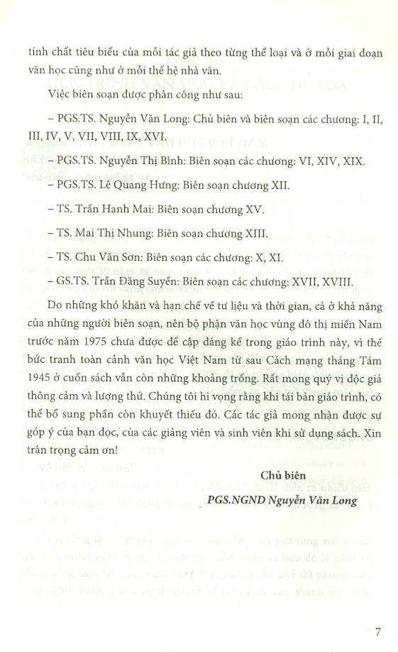 Văn Học Việt Nam Từ Sau Cách Mạng Tháng Tám 1945