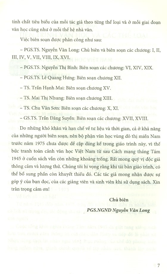 Văn Học Việt Nam Từ Sau Cách Mạng Tháng Tám 1945