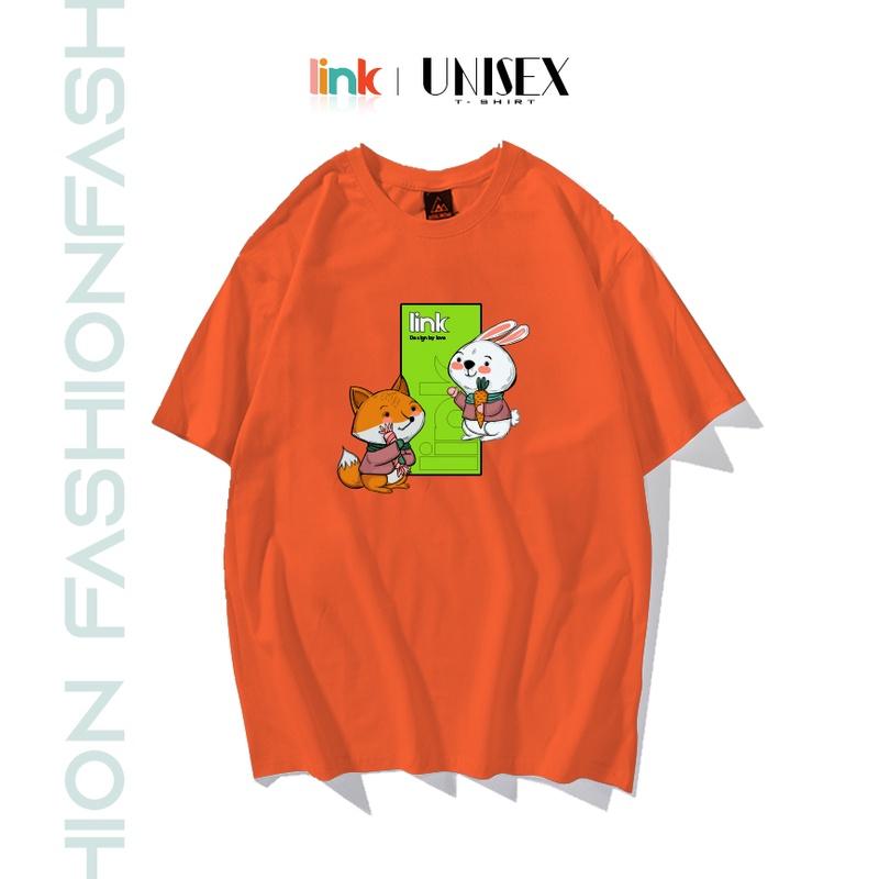 Áo phông THỎ SÓI CUTE dáng rộng tay lỡ unisex