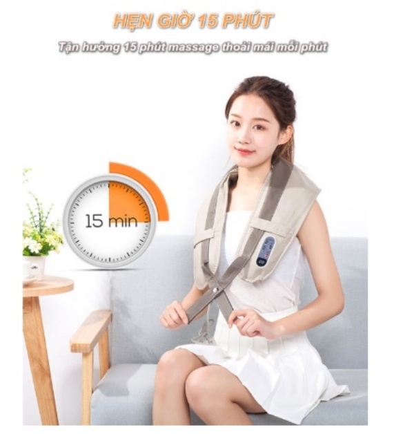 Đai massage vai cổ lưng chân eo hiệu quả với 15 phút mỗi ngày