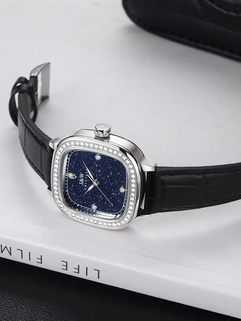 Đồng hồ nữ chính hãng I&amp;W CARNIVAL IW632L-1 Kính sapphire ,chống xước ,Chống nước 30m ,Bảo hành 24 tháng,Máy điện tử(Pin),dây da cao cấp, thiết kế đơn giản dễ đeo