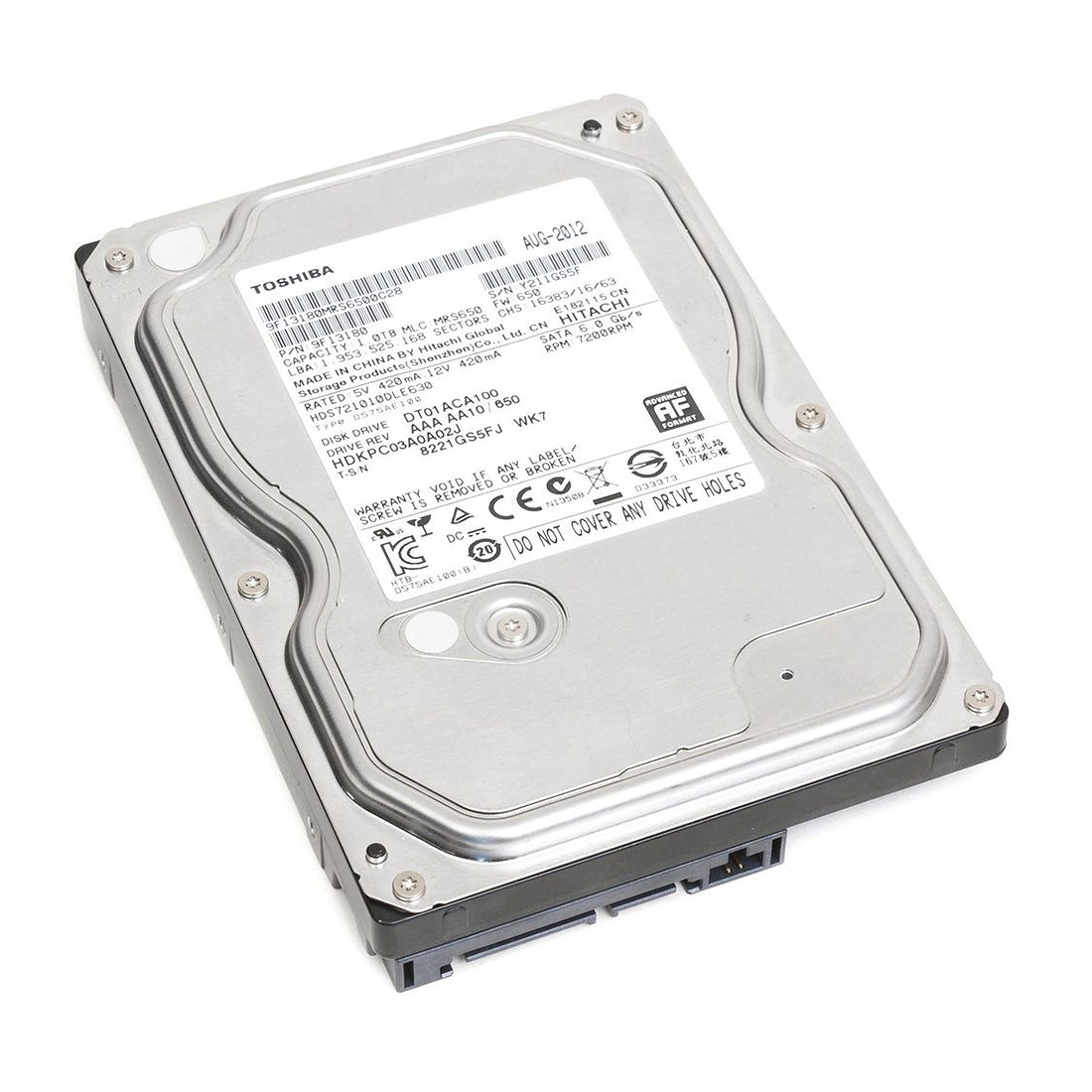 Ổ Cứng Toshiba 1TB Sata 3 32MP DT01ABA100V - Hàng chính hãng