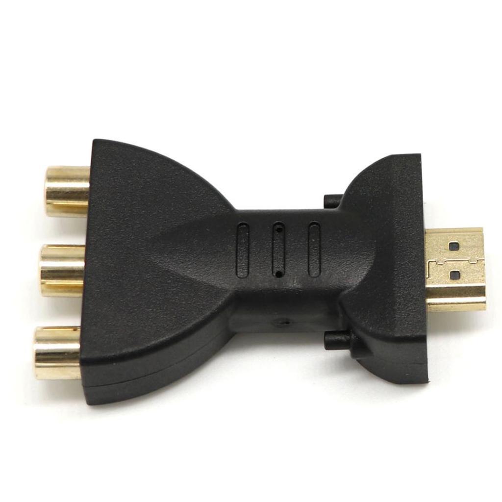 6pcs  Male to 3 RCA Video Audio Adapter AV Converter for 1080P HDTV DVD
