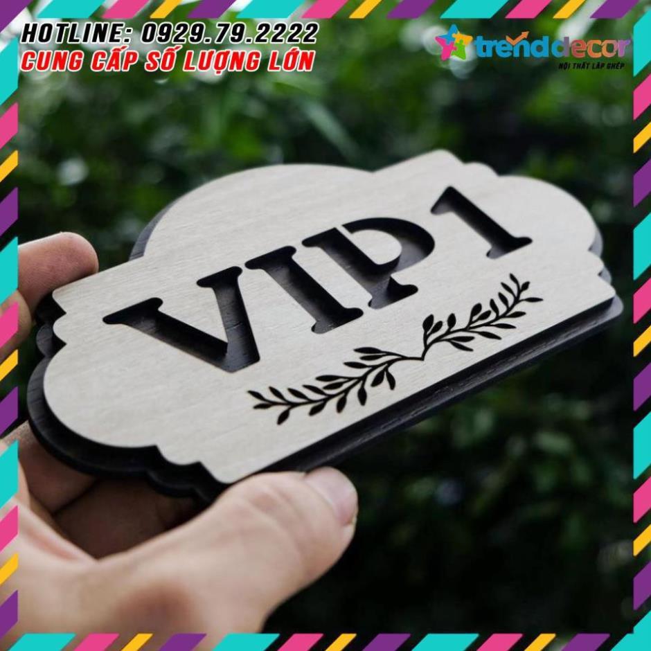 Bảng số phòng bằng gỗ cắt laser (nội dung theo yêu cầu trang trí phòng WoodLaserDecor.vn