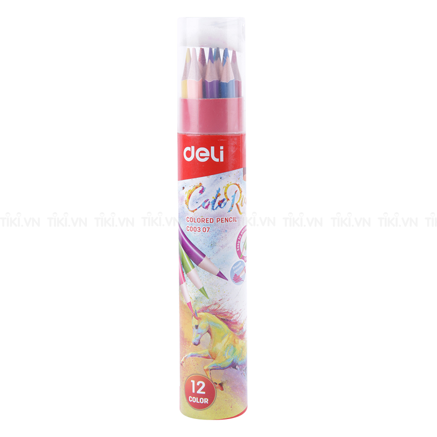 Ống Bút Chì 12 Màu Deli C00307